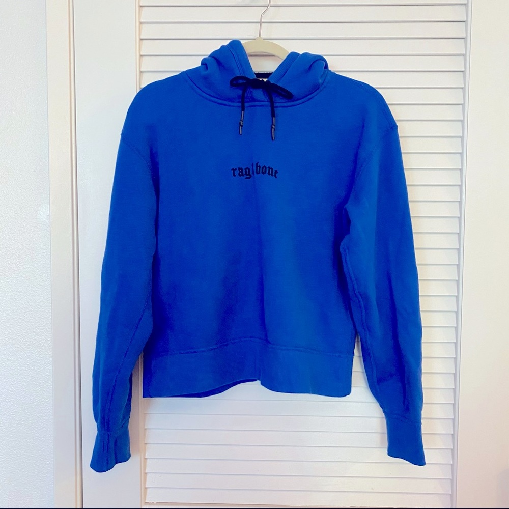 Rag & Bone Bright Blue Hoodie